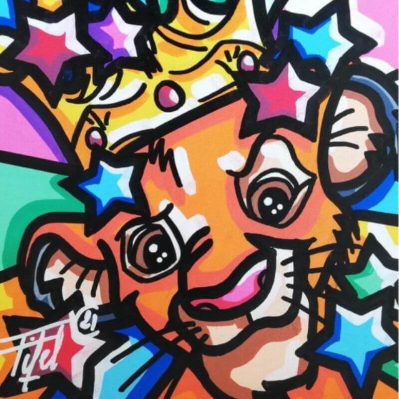 lion king de fifel tableau lion 